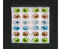 Cartón Ojos adhesivos de 8mm relieve sticker para muñe